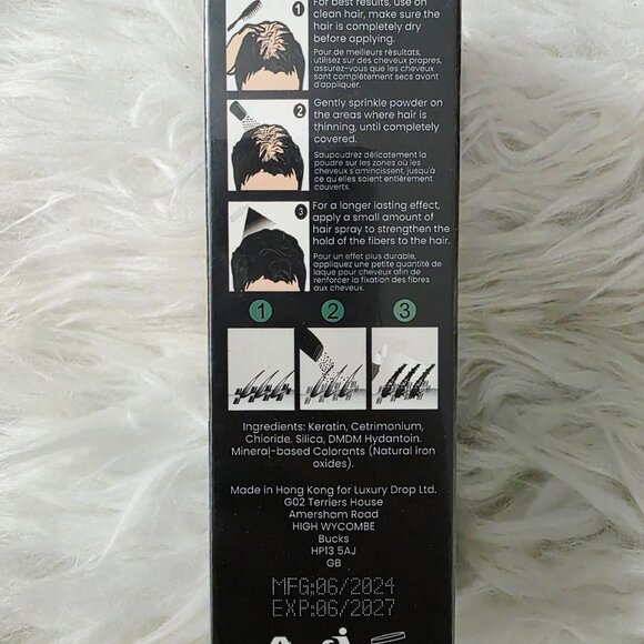 NIB Thick Fiber Hair Building Fibers, Medium Blonde, Anti-Itch - Picture 2 of 7